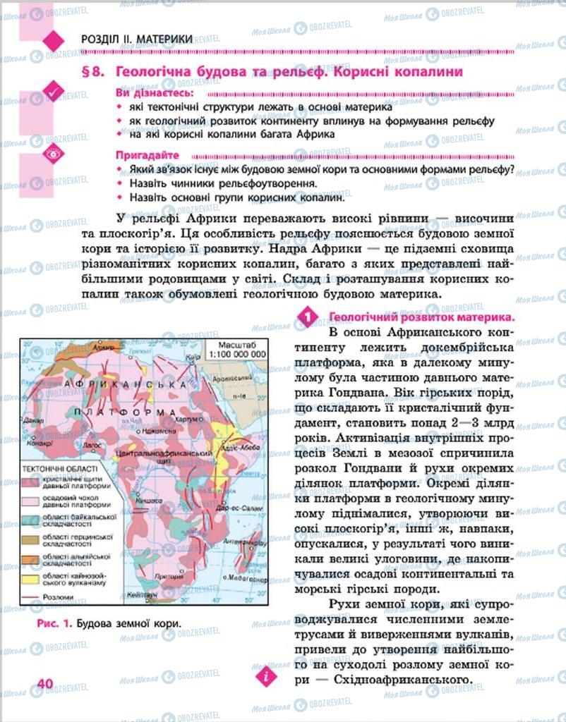 Учебники География 7 класс страница 40