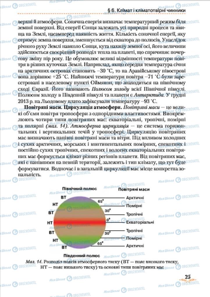 Підручники Географія 7 клас сторінка 25