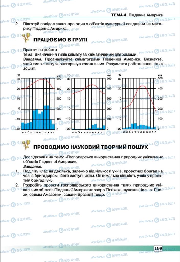 Підручники Географія 7 клас сторінка 199