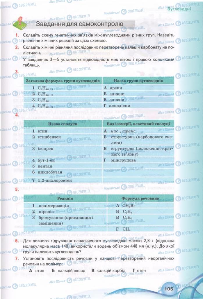 Учебники Химия 11 класс страница 105