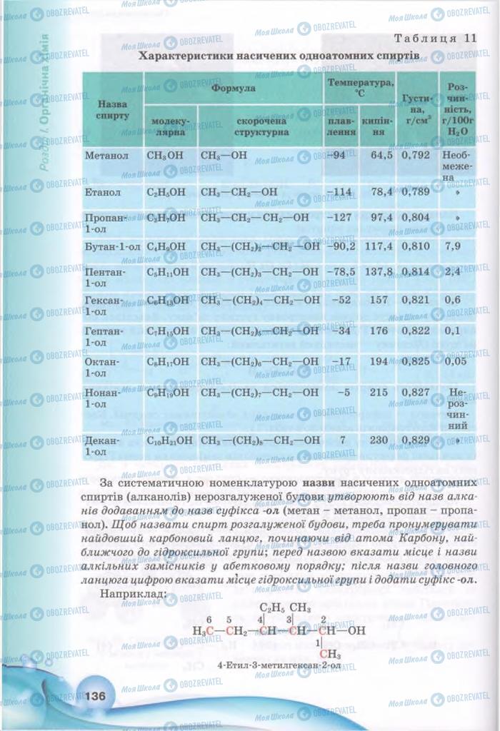 Підручники Хімія 11 клас сторінка 136