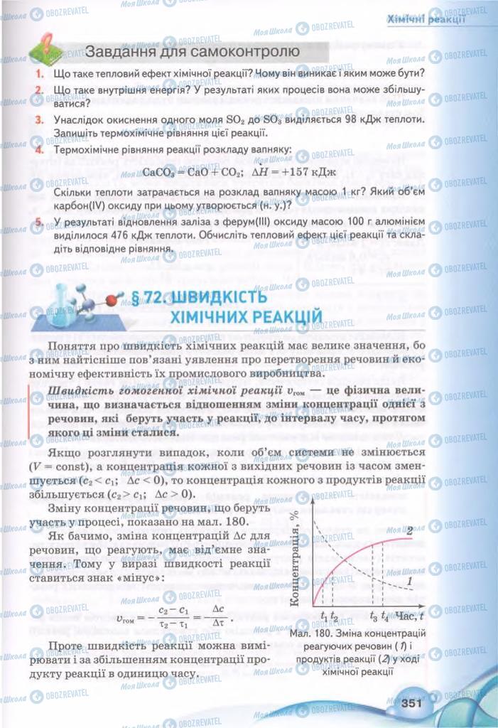 Підручники Хімія 11 клас сторінка 351