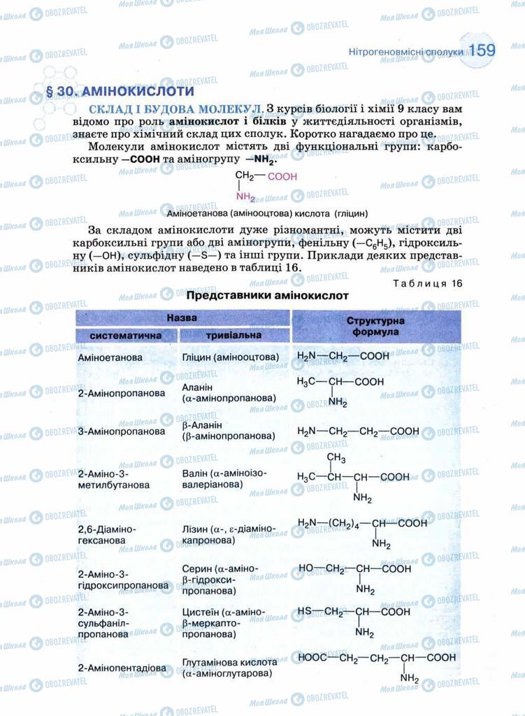 Підручники Хімія 11 клас сторінка 159