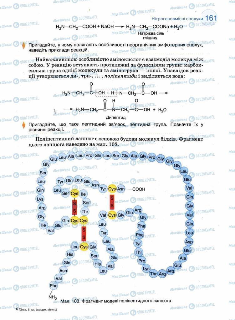 Підручники Хімія 11 клас сторінка 161