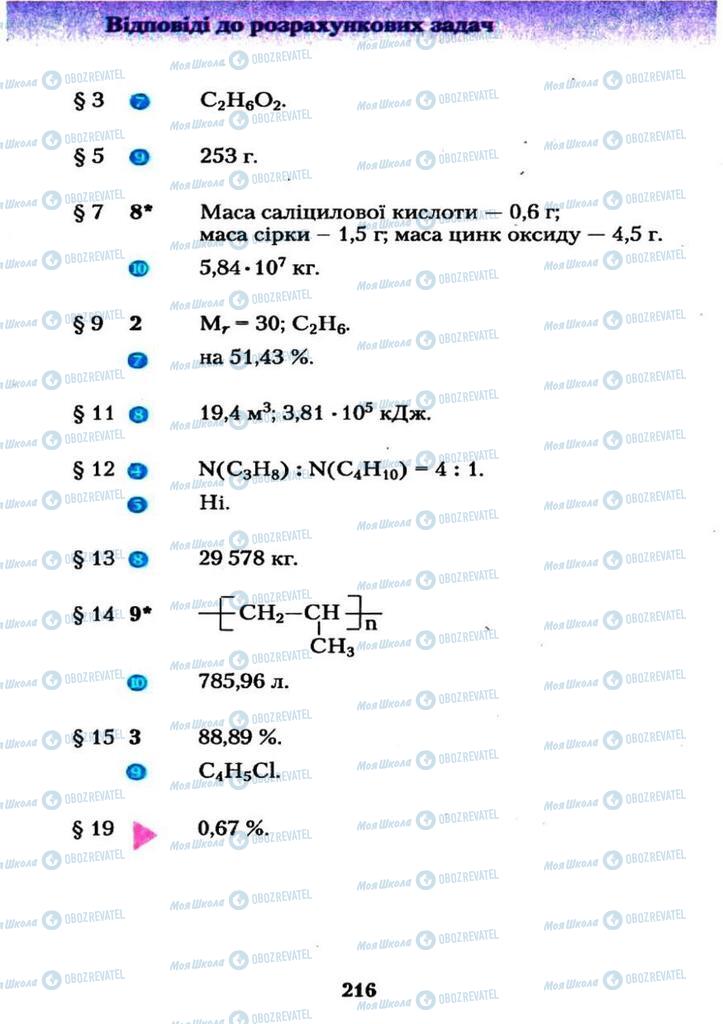 Підручники Хімія 11 клас сторінка 216