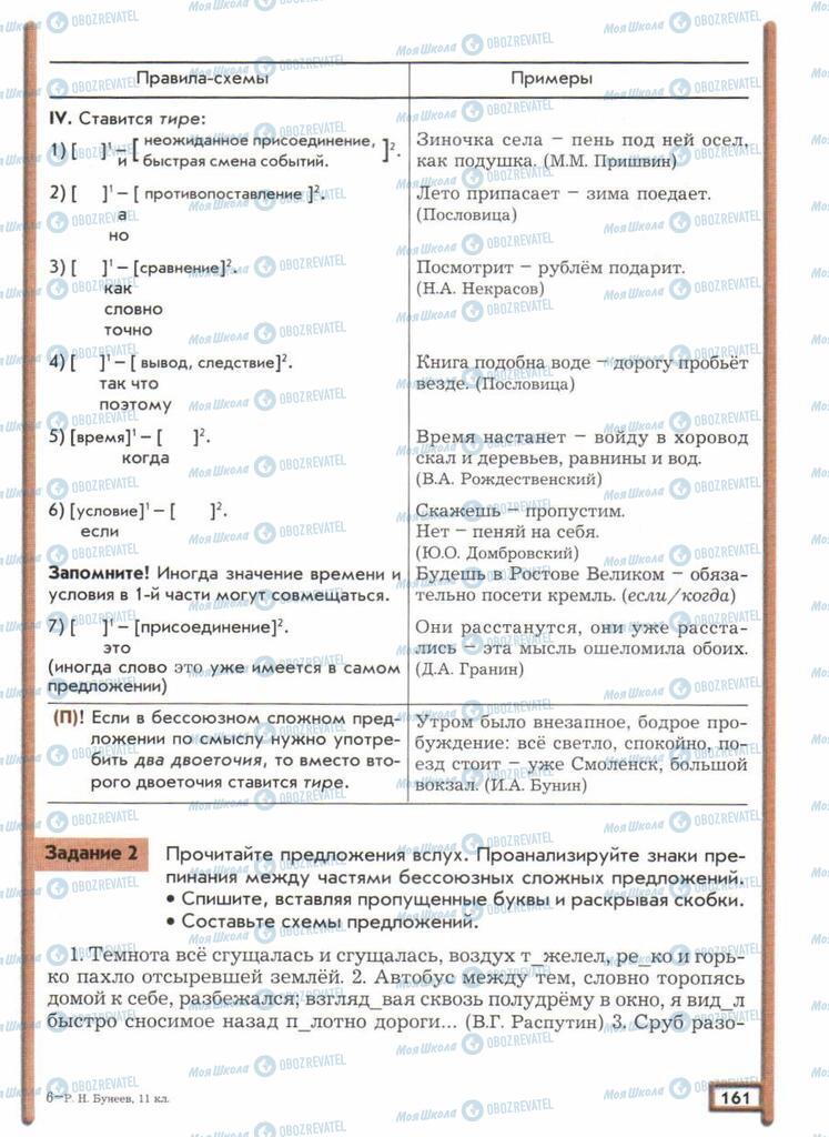Підручники Російська мова 11 клас сторінка  161