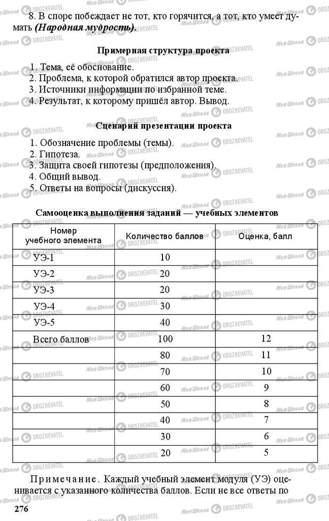 Підручники Російська мова 11 клас сторінка 276