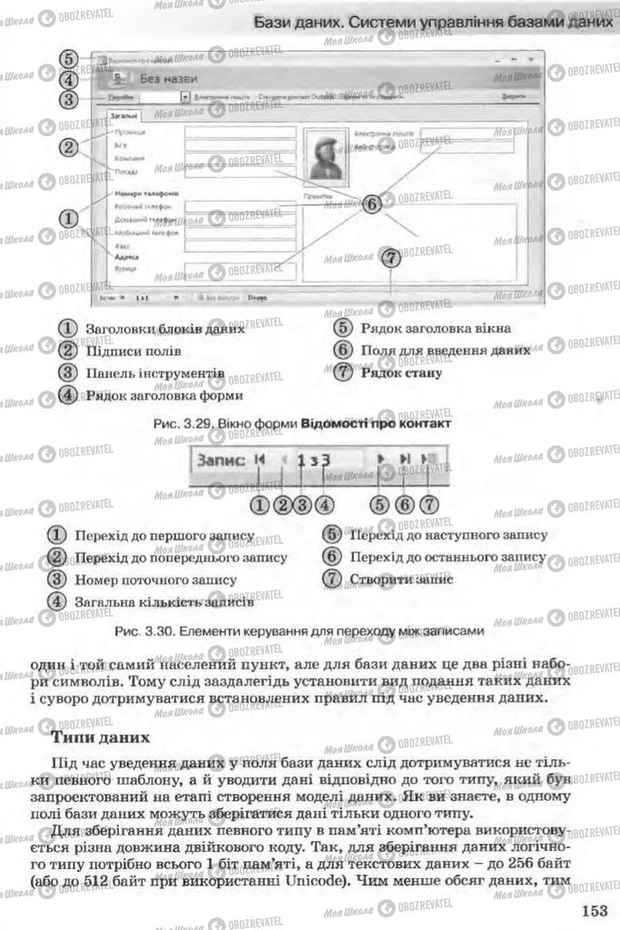 Підручники Інформатика 11 клас сторінка 153
