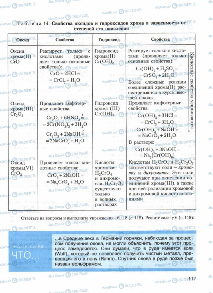 Підручники Хімія 11 клас сторінка 117