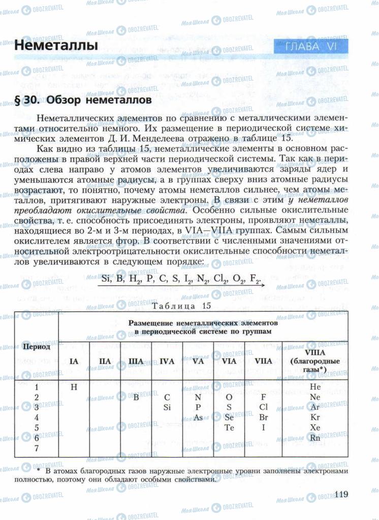 Учебники Химия 11 класс страница  119