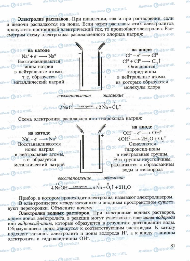 Учебники Химия 11 класс страница 81