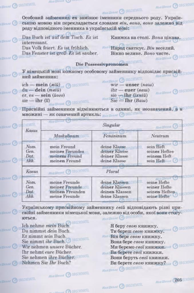 Підручники Німецька мова 11 клас сторінка 205