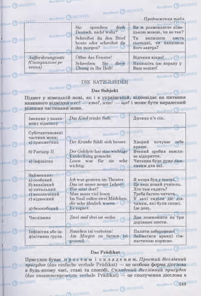 Підручники Німецька мова 11 клас сторінка 243