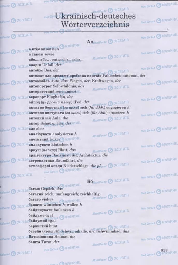 Підручники Німецька мова 11 клас сторінка 313