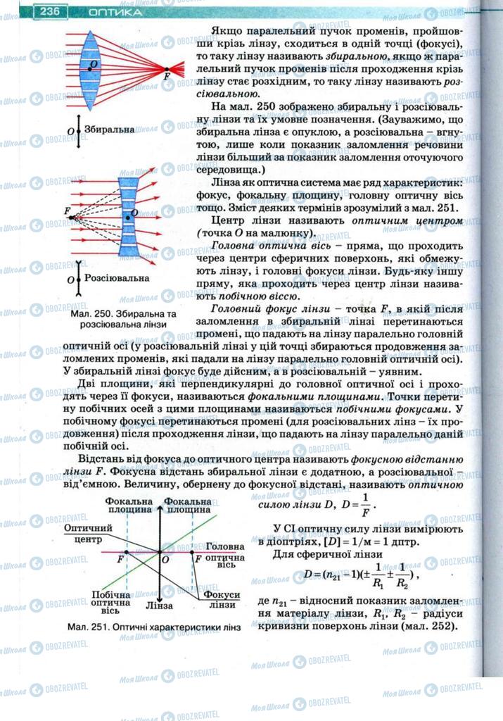 Підручники Фізика 11 клас сторінка 236