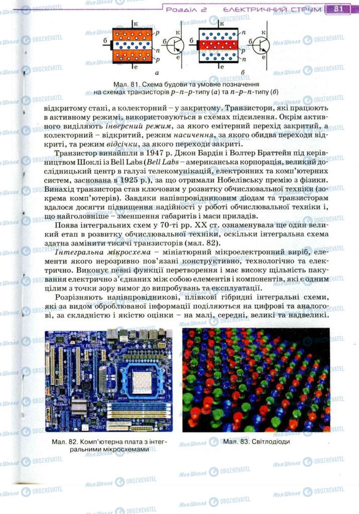 Підручники Фізика 11 клас сторінка 81