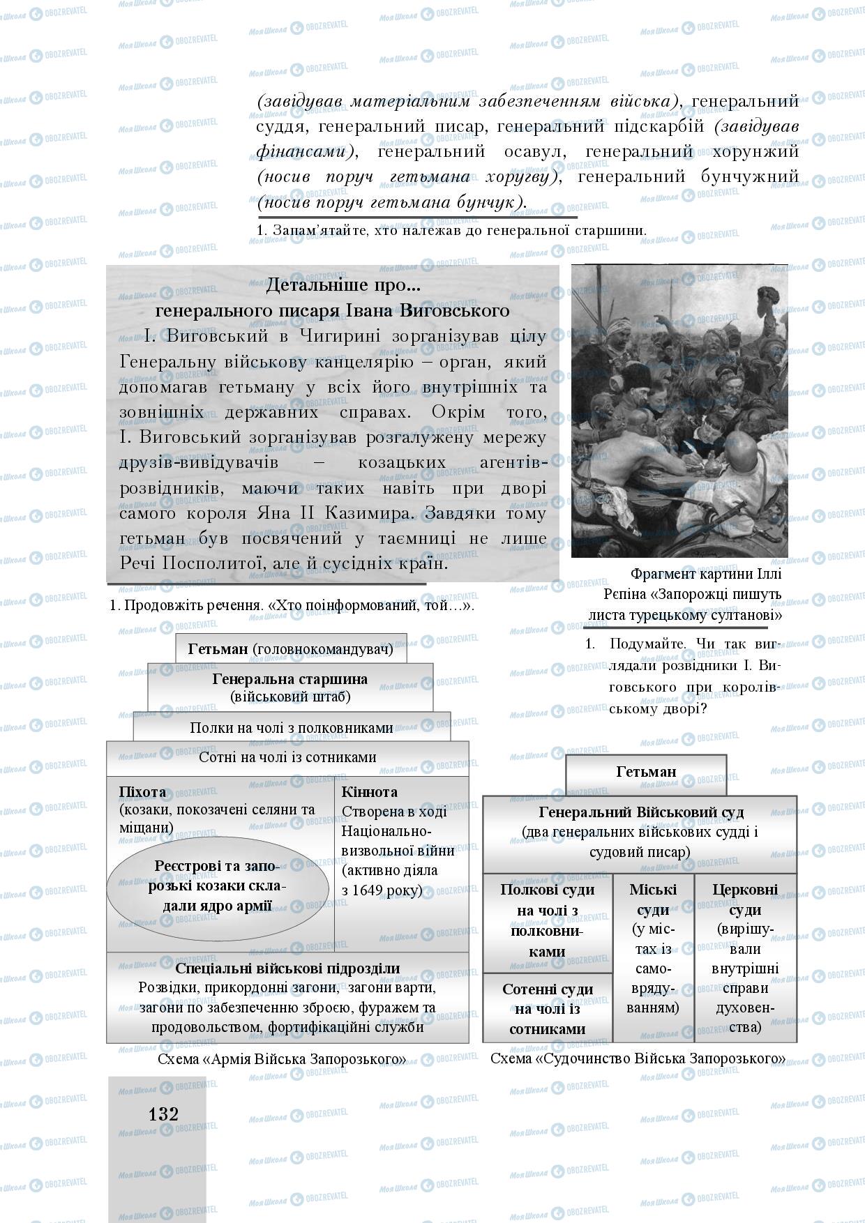 Підручники Історія України 8 клас сторінка 132