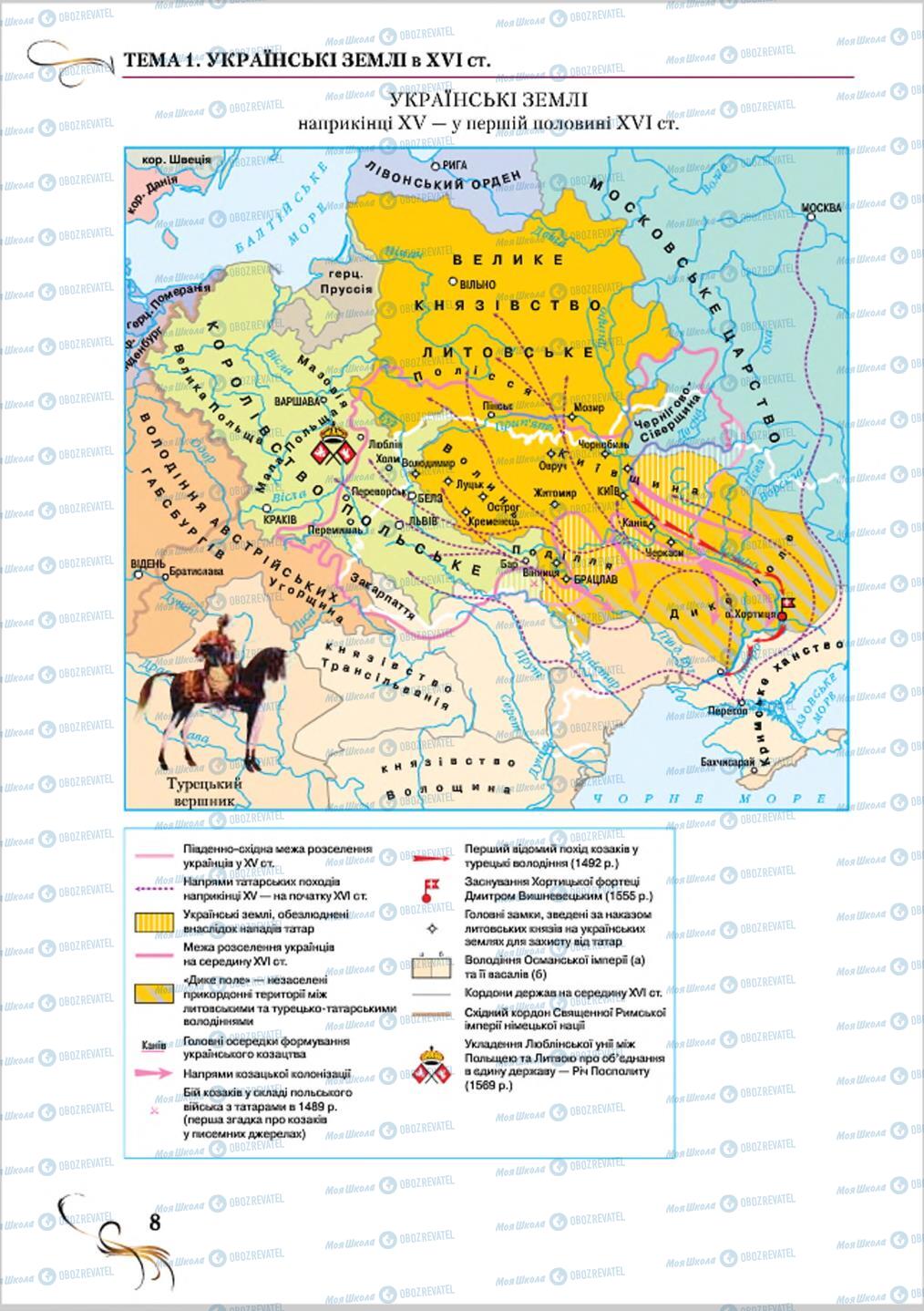 Учебники История Украины 8 класс страница 8