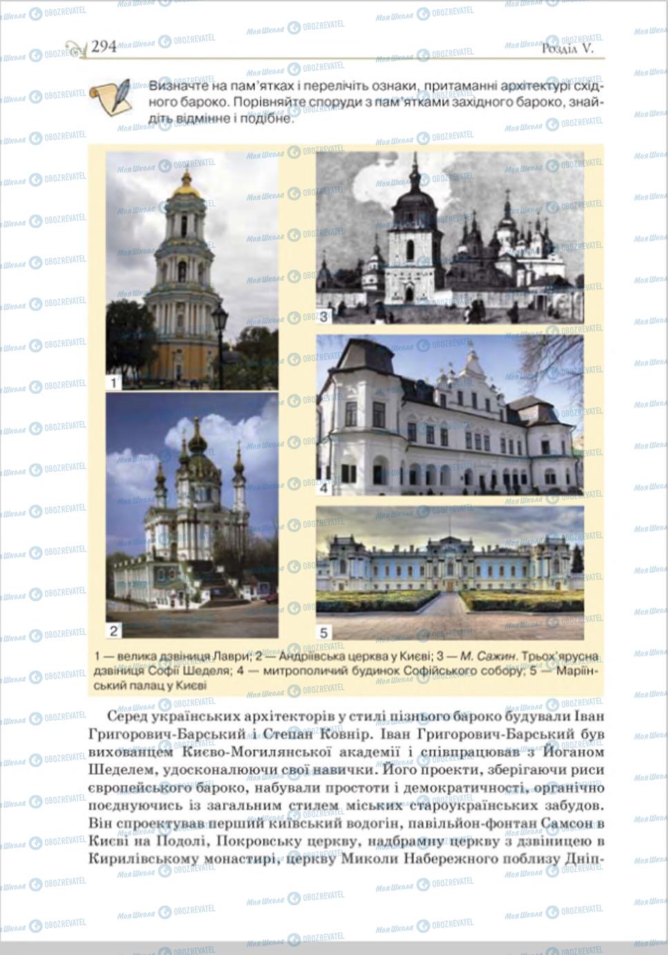 Учебники История Украины 8 класс страница 294