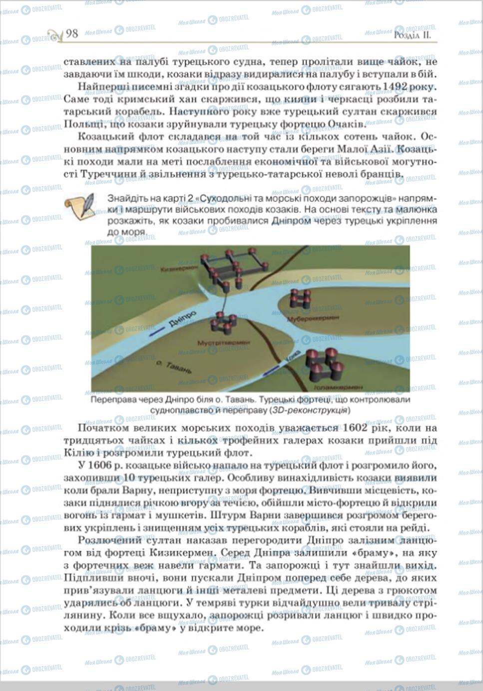 Підручники Історія України 8 клас сторінка 98