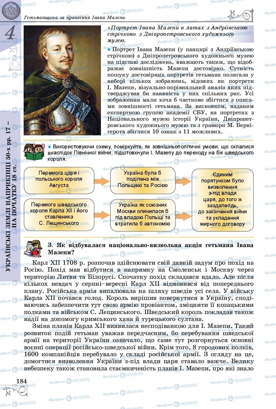 Підручники Історія України 8 клас сторінка 184