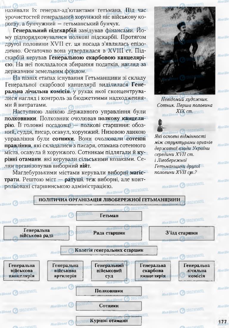 Підручники Історія України 8 клас сторінка 177