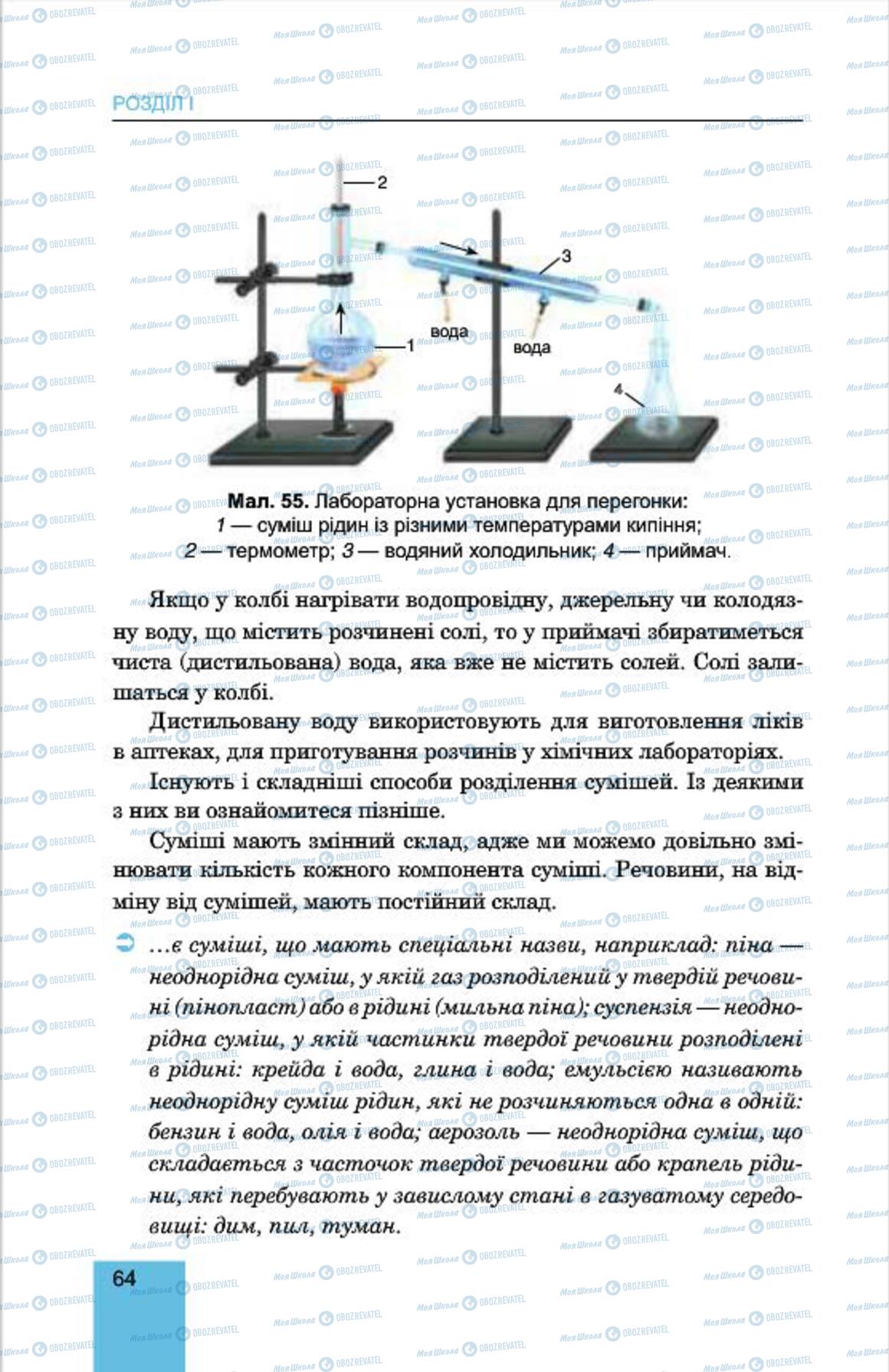 Підручники Хімія 7 клас сторінка 64