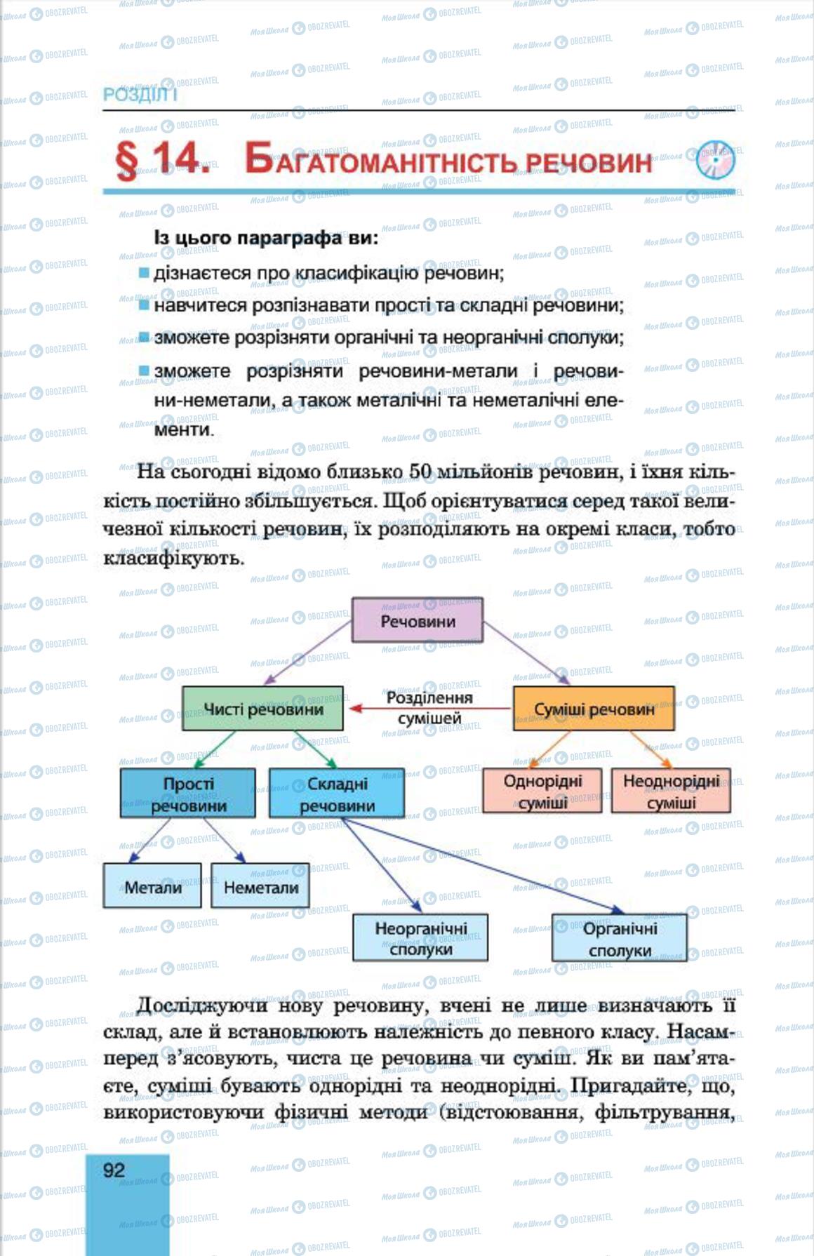 Учебники Химия 7 класс страница 92