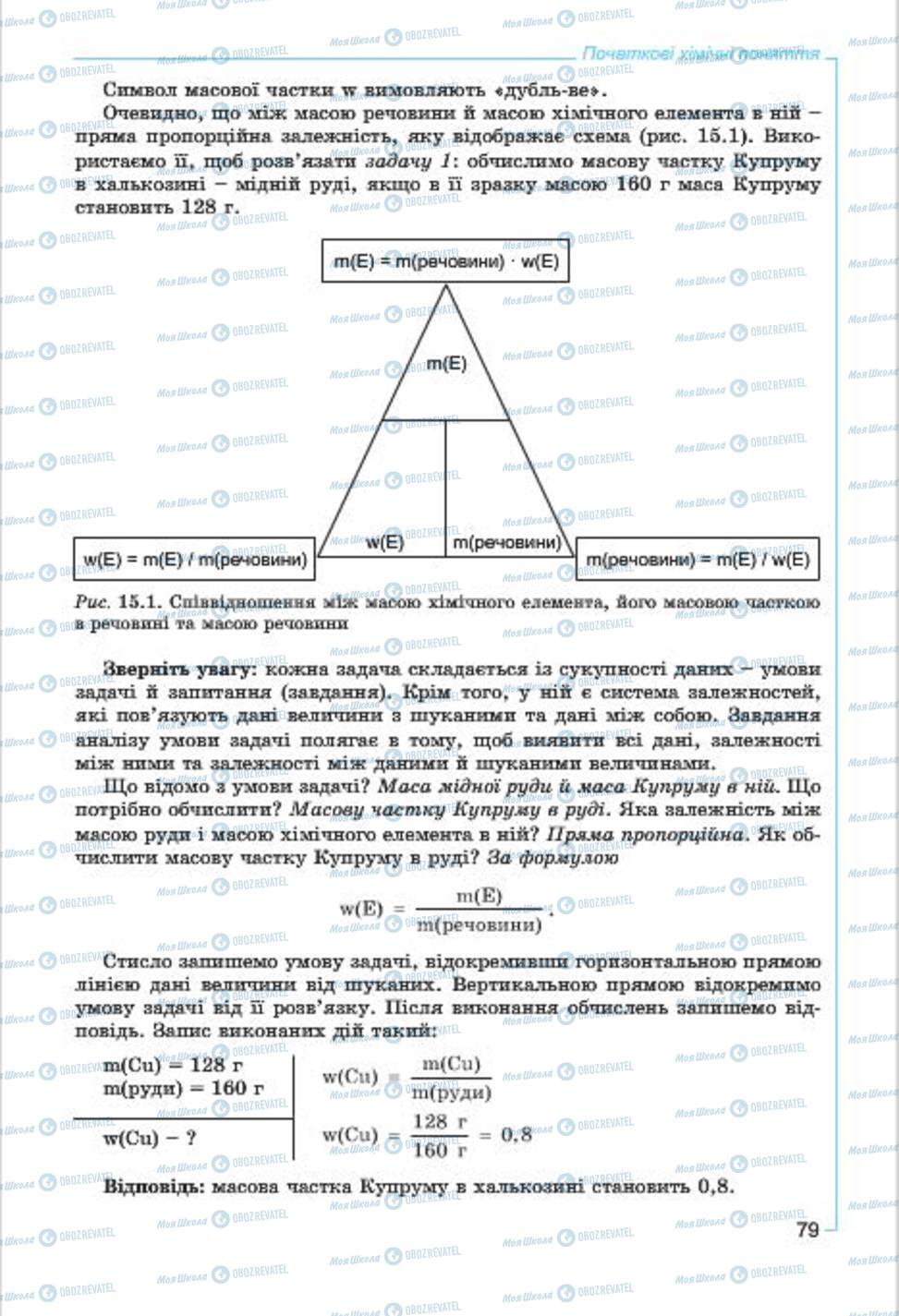 Підручники Хімія 7 клас сторінка  79
