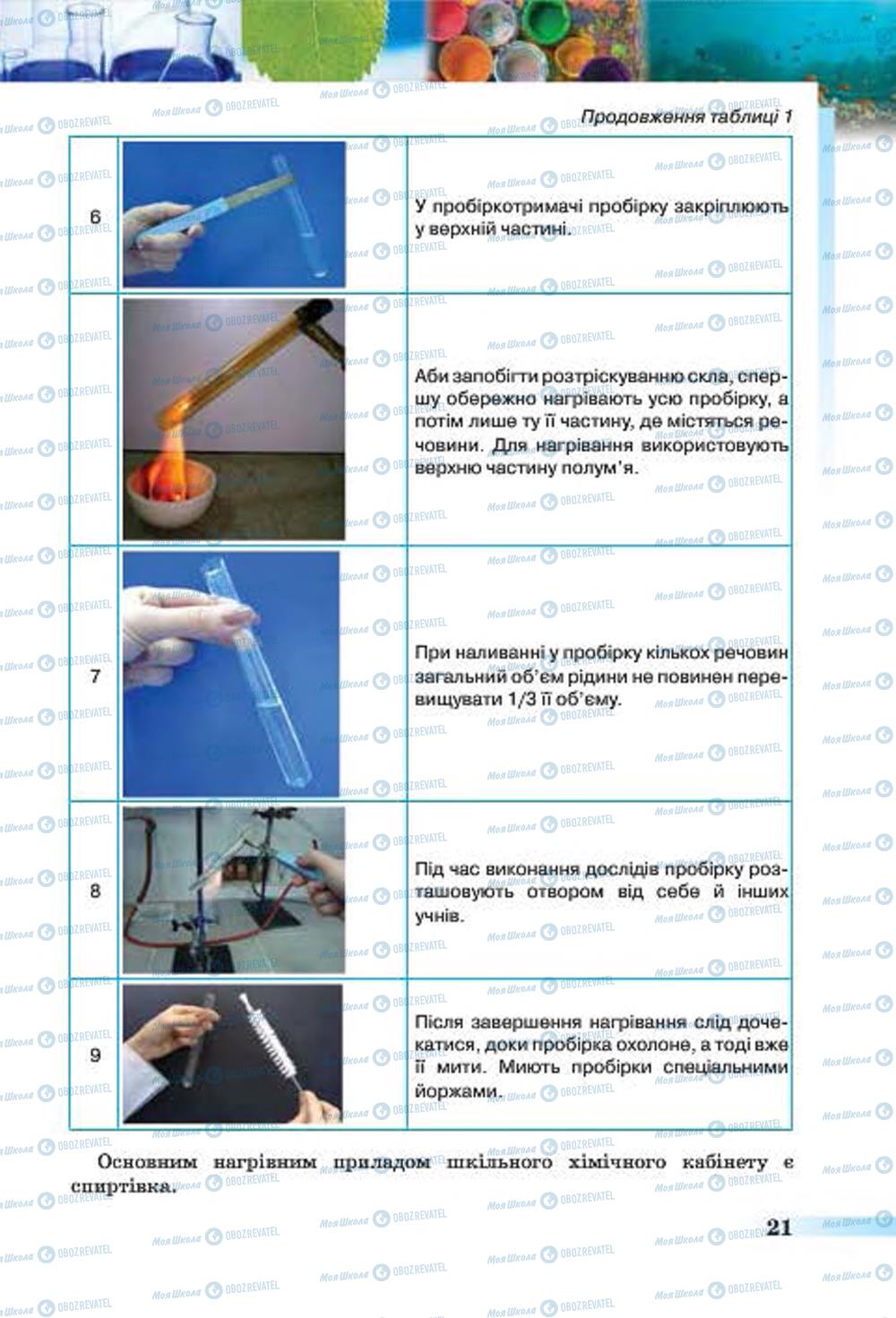 Учебники Химия 7 класс страница  21