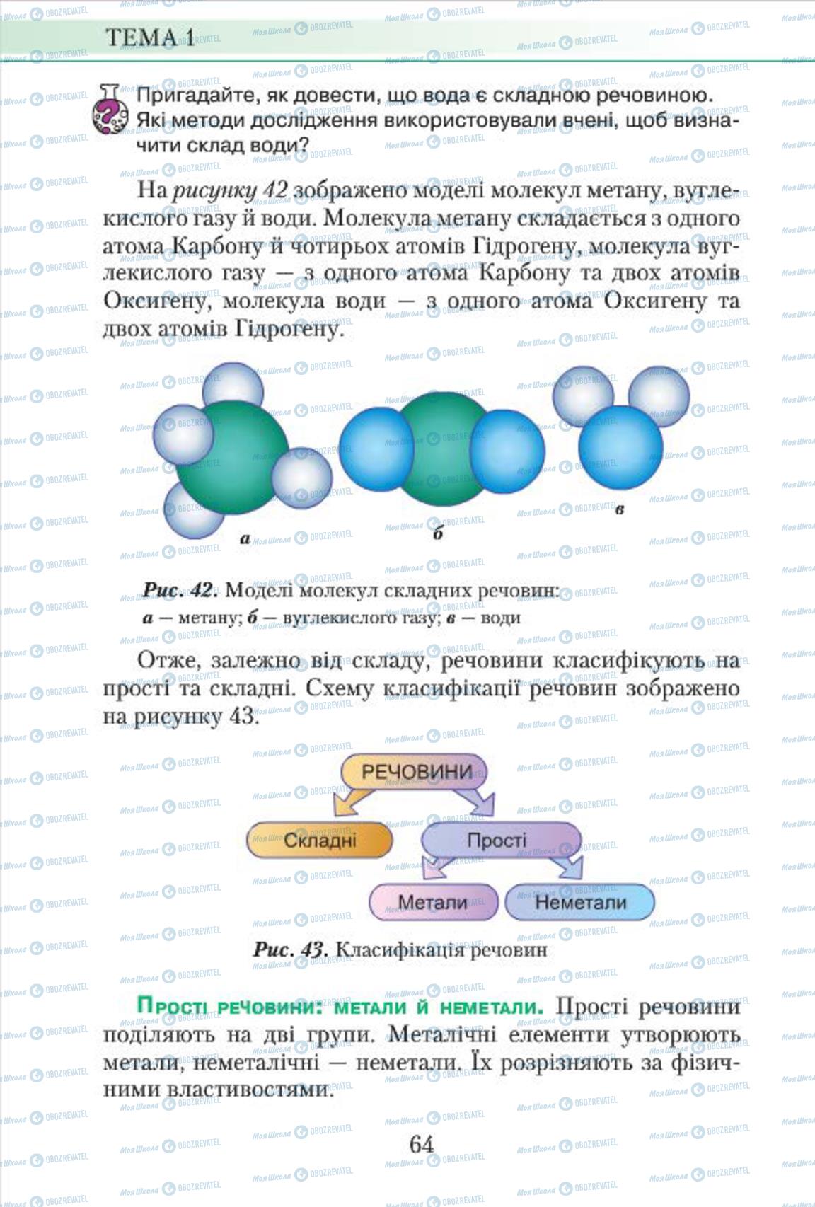Підручники Хімія 7 клас сторінка 64