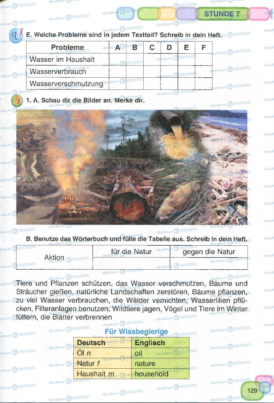 Учебники Немецкий язык 7 класс страница 129