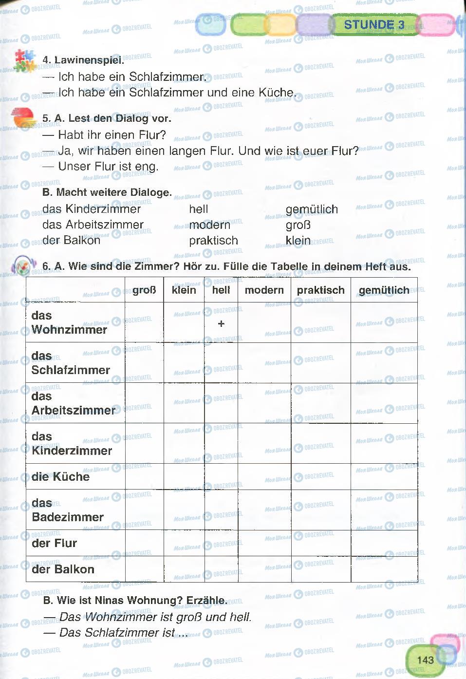 Підручники Німецька мова 7 клас сторінка 143