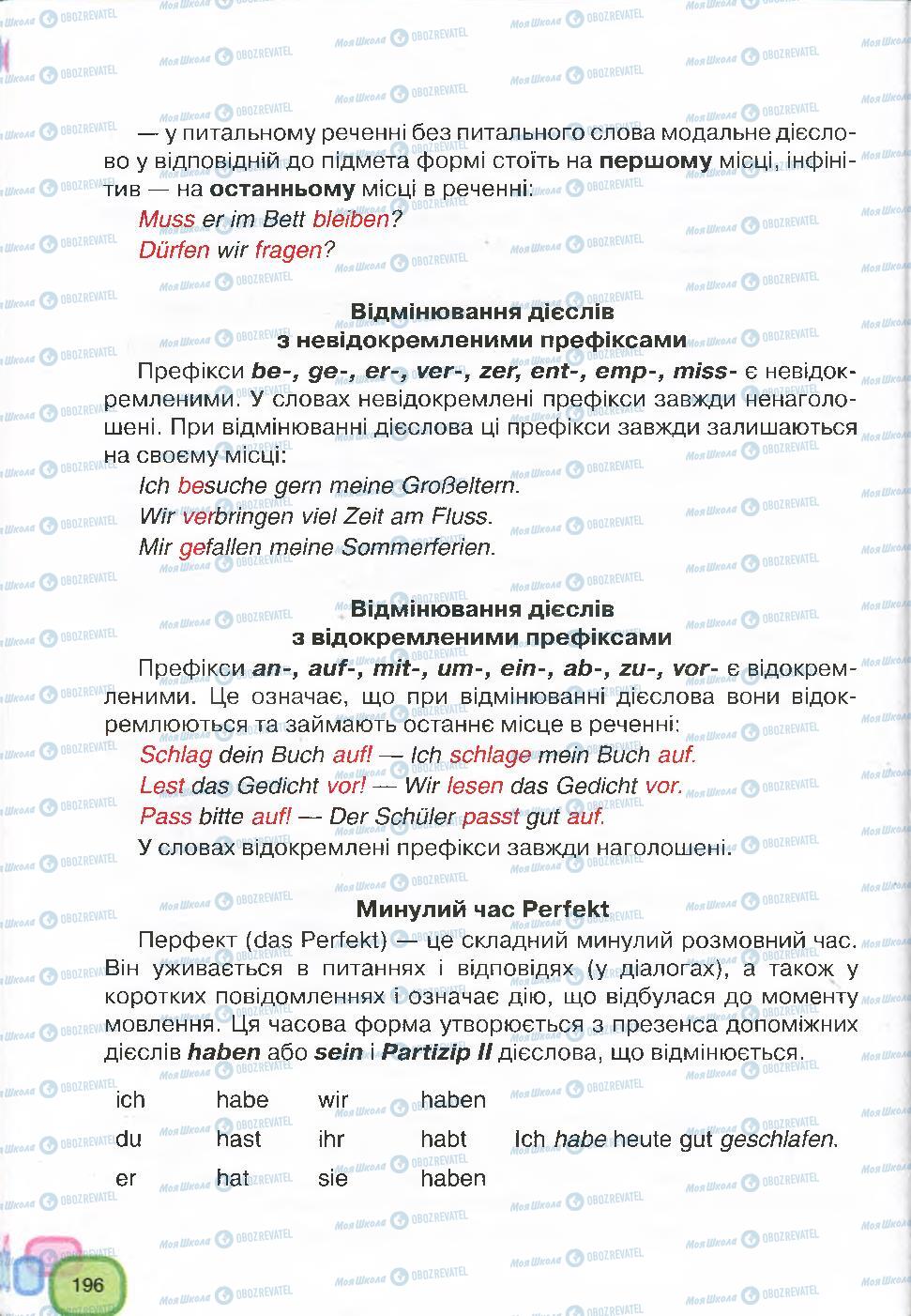 Учебники Немецкий язык 7 класс страница 196