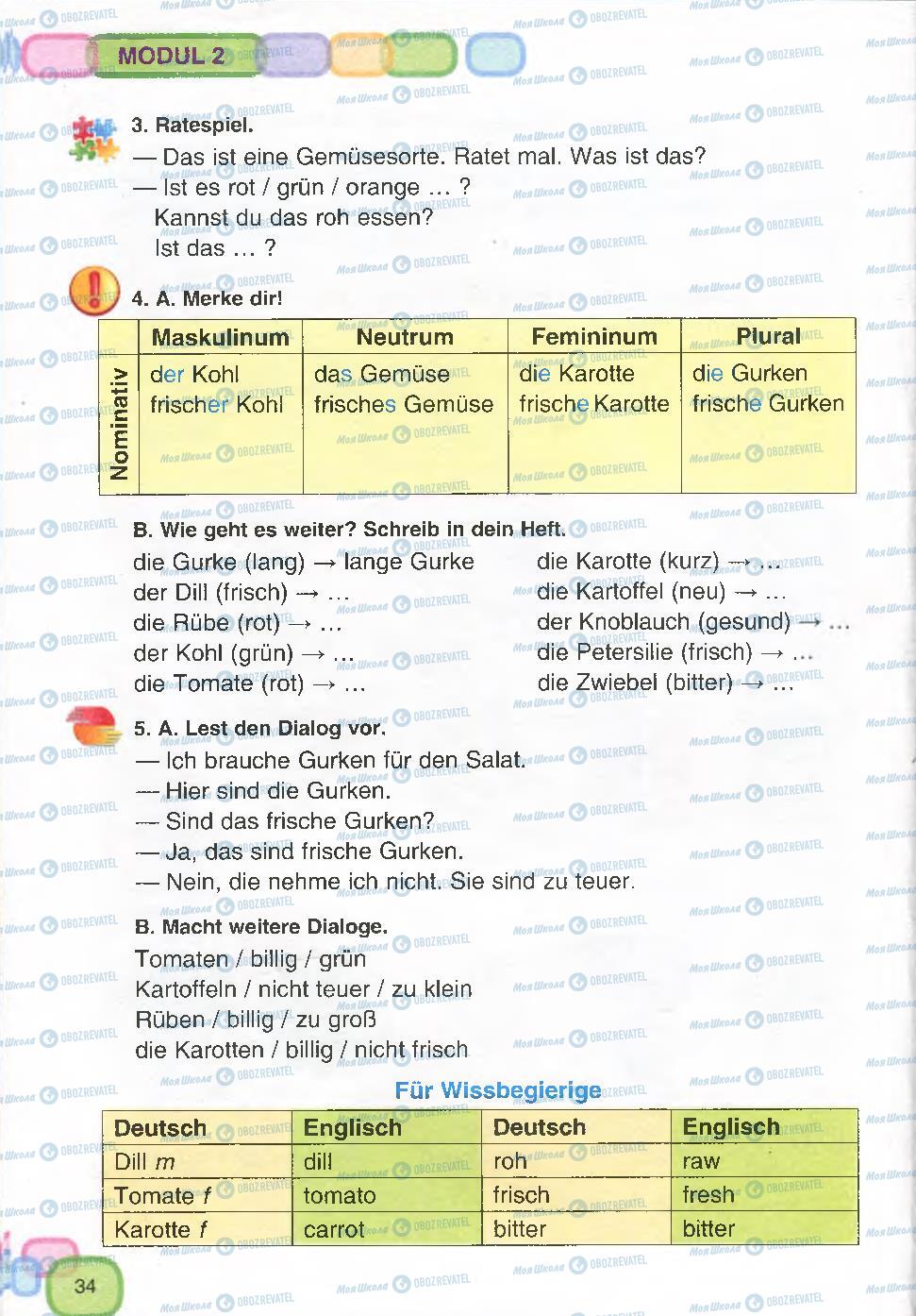 Учебники Немецкий язык 7 класс страница 34