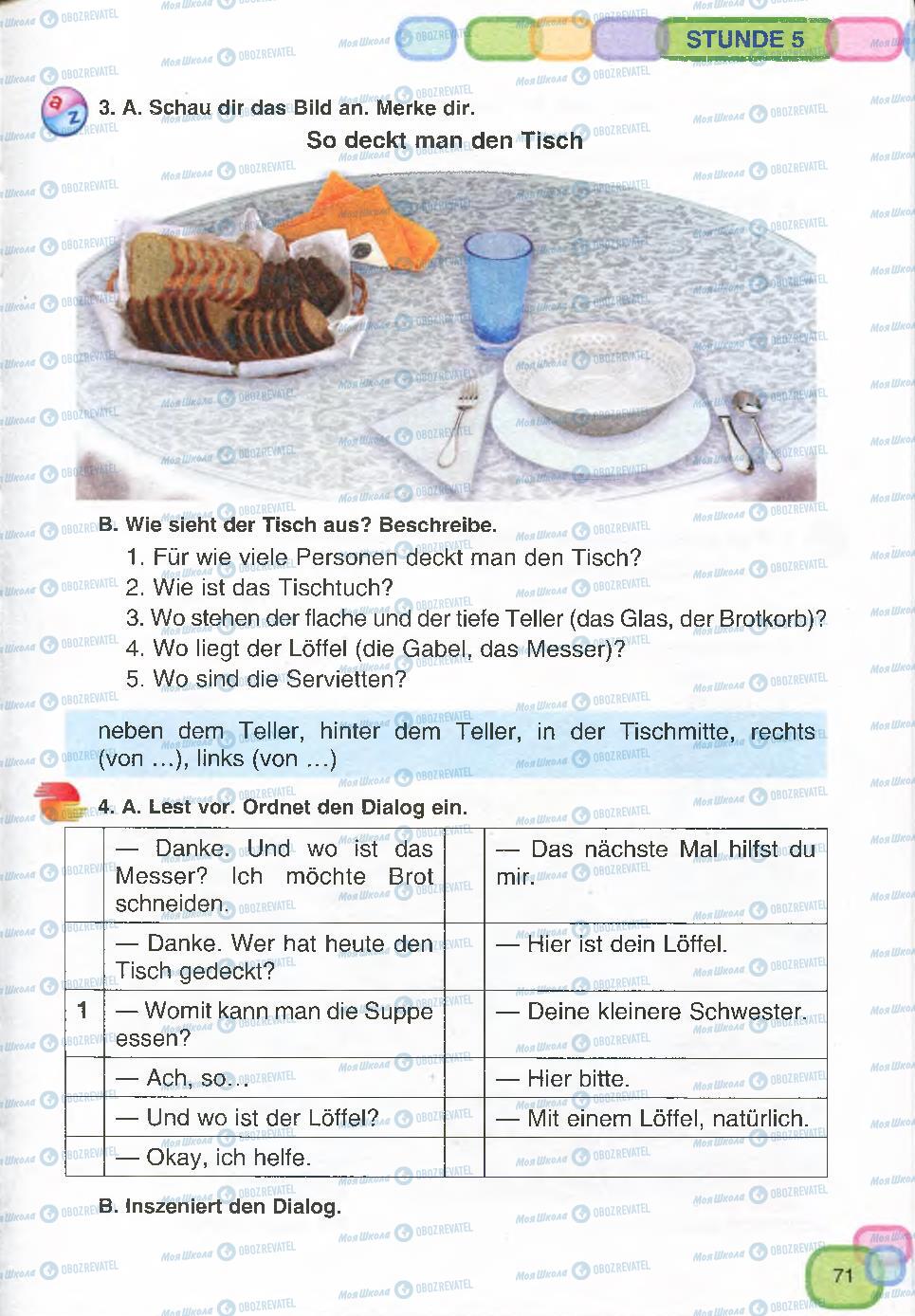 Підручники Німецька мова 7 клас сторінка 71