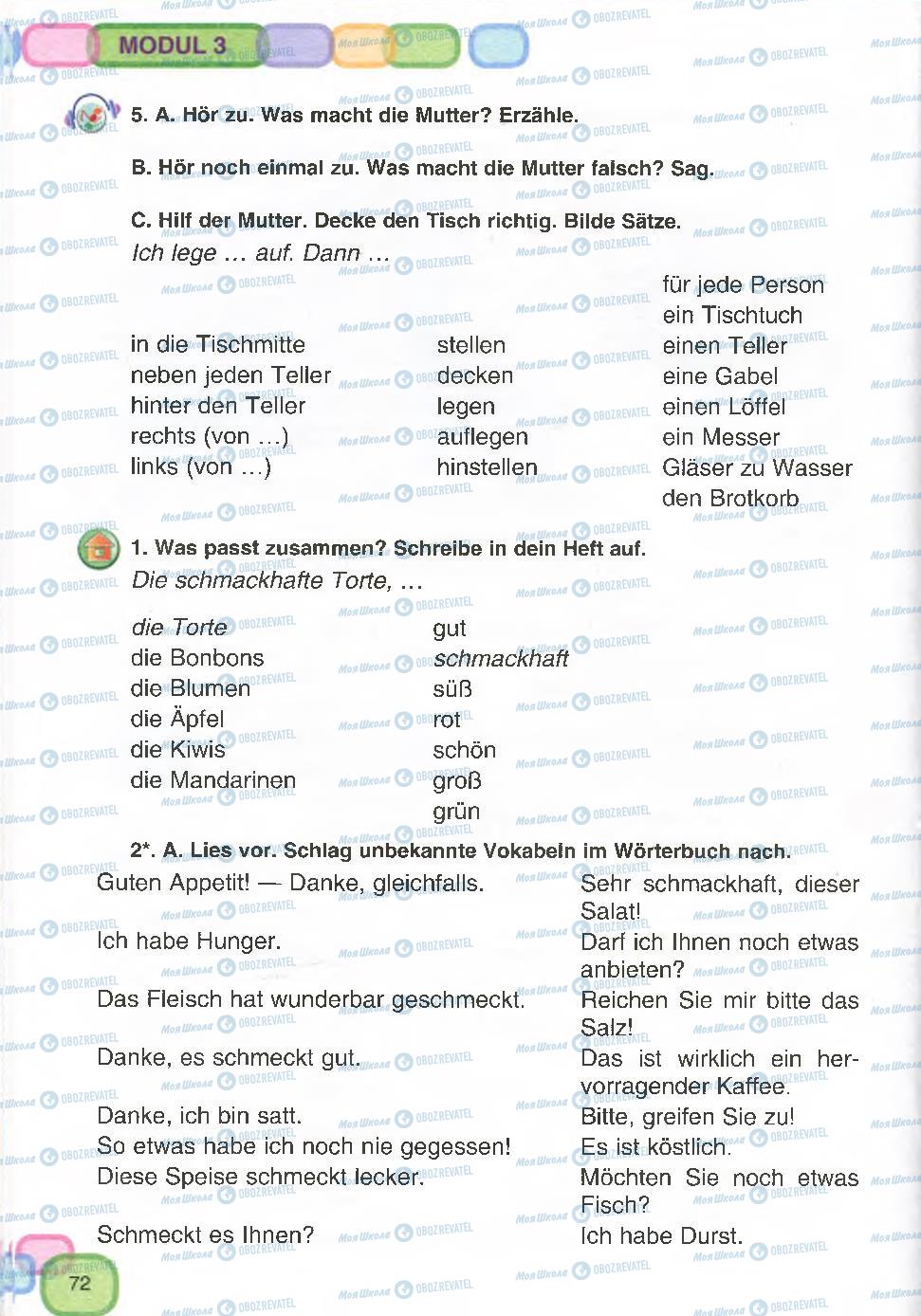 Учебники Немецкий язык 7 класс страница 72