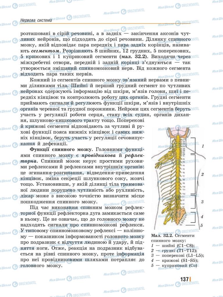 Підручники Біологія 8 клас сторінка 137