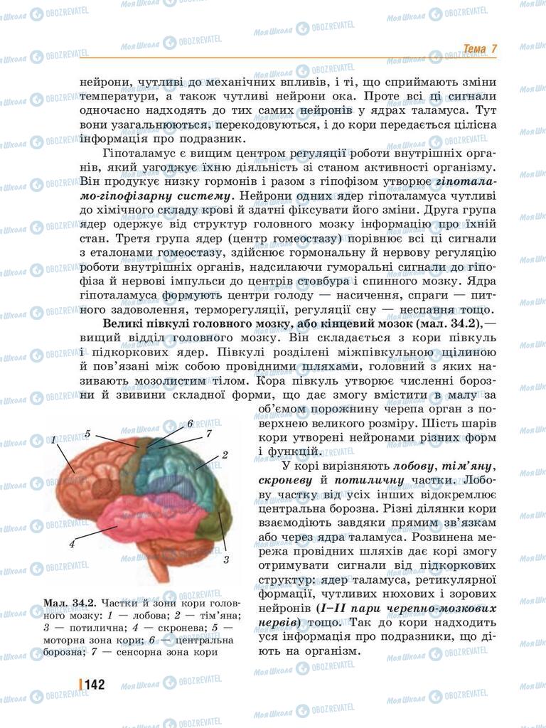 Підручники Біологія 8 клас сторінка 142