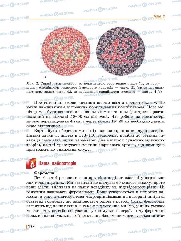 Підручники Біологія 8 клас сторінка 172