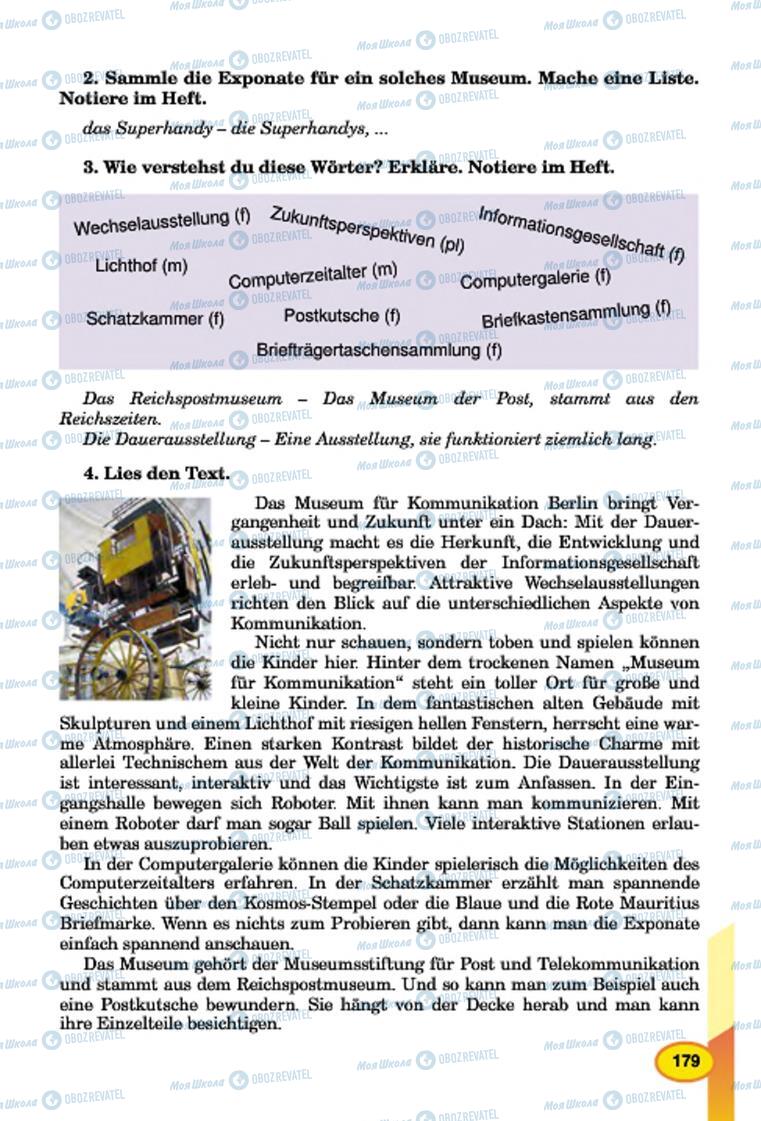 Підручники Німецька мова 7 клас сторінка 179