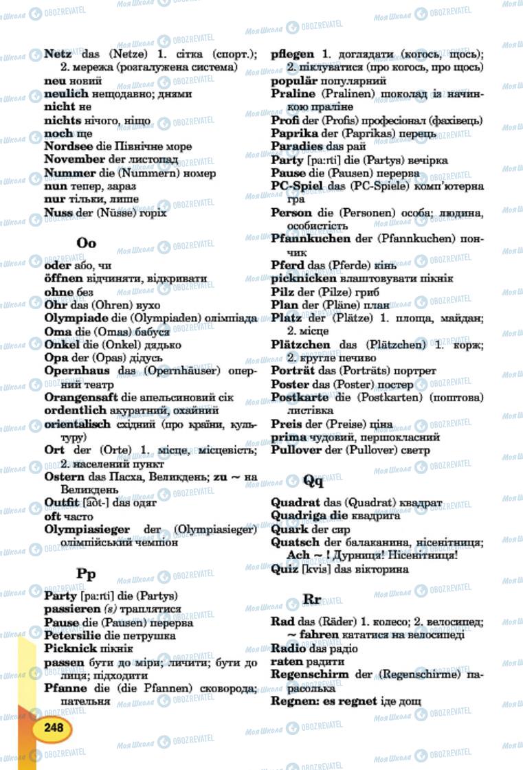 Учебники Немецкий язык 7 класс страница 248