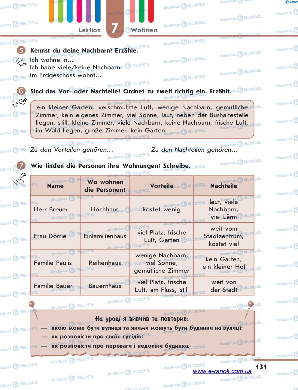 Підручники Німецька мова 7 клас сторінка 131