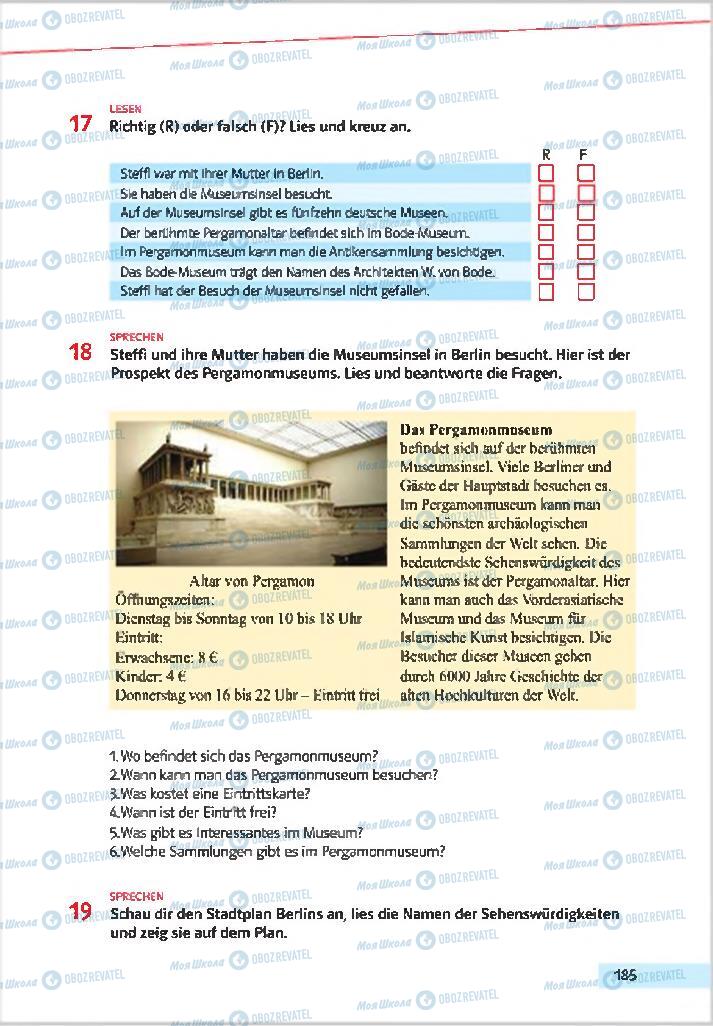 Учебники Немецкий язык 7 класс страница 185