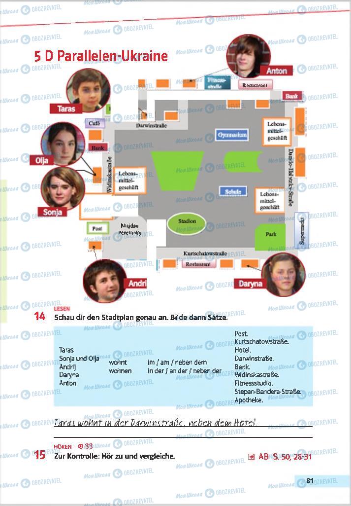 Підручники Німецька мова 7 клас сторінка 81