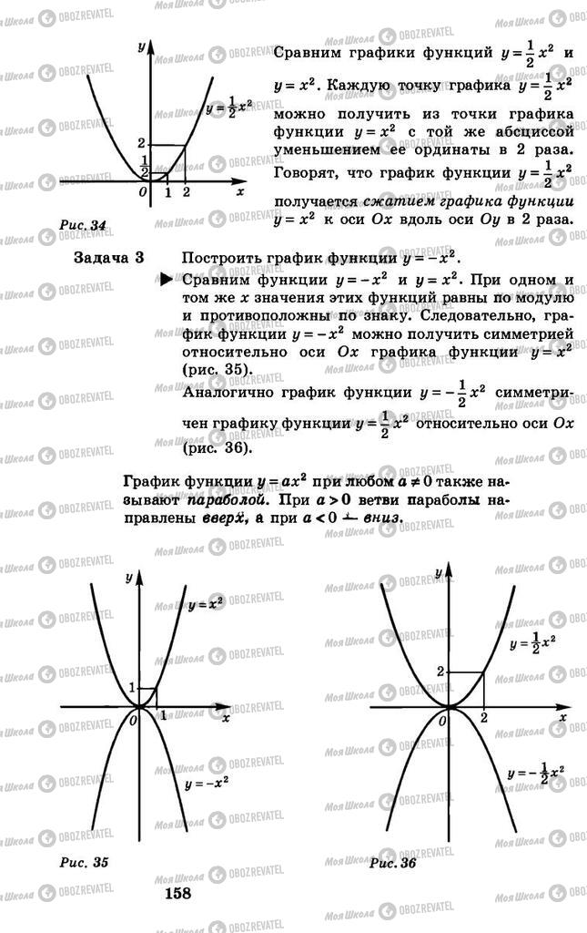 Учебники Алгебра 8 класс страница 158