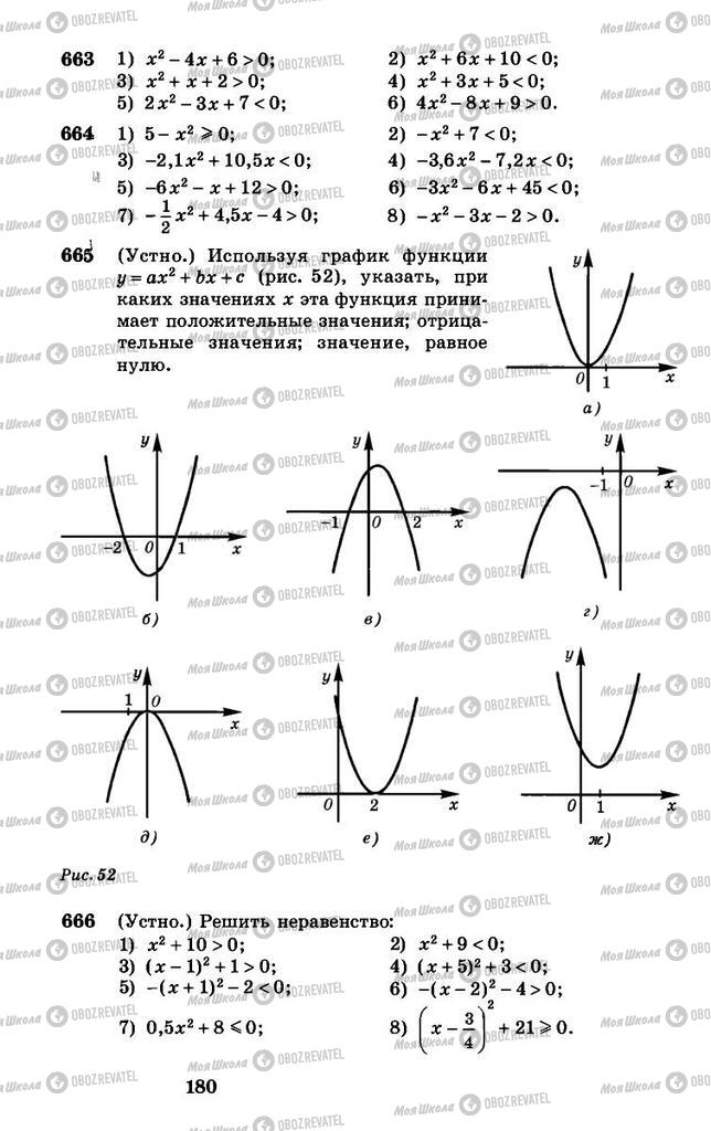 Учебники Алгебра 8 класс страница 180