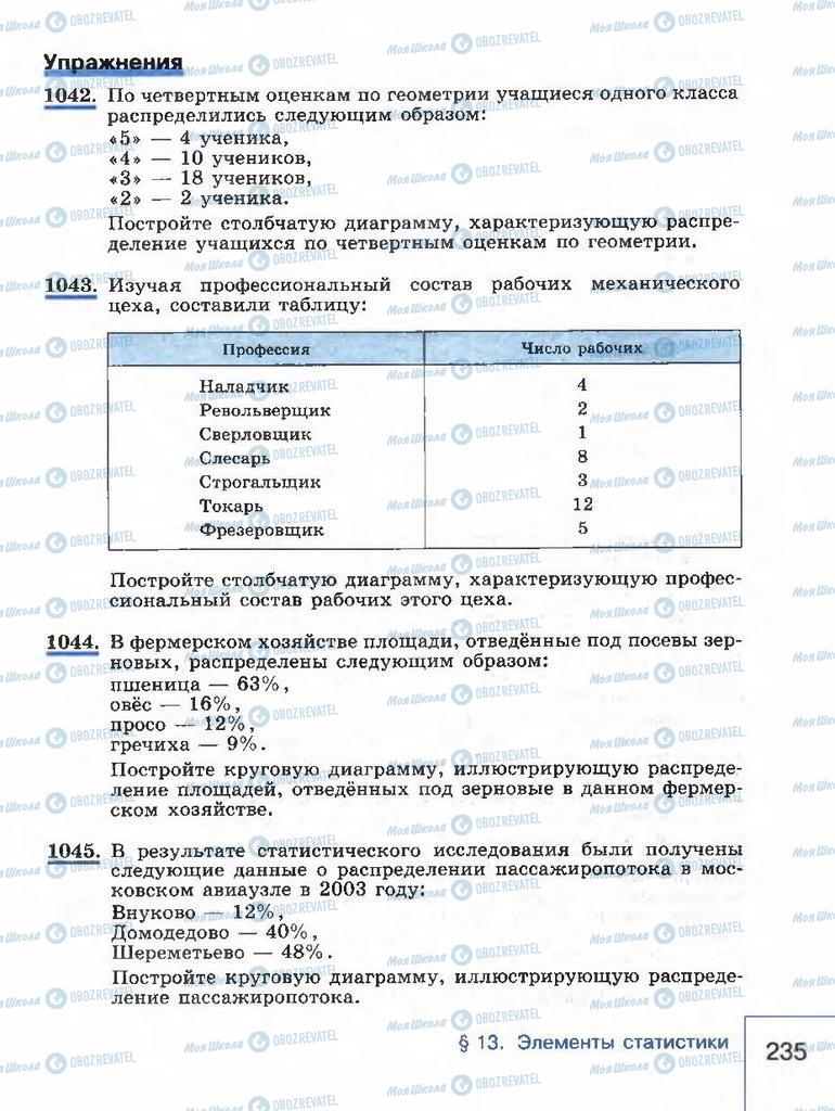 Учебники Алгебра 8 класс страница 235