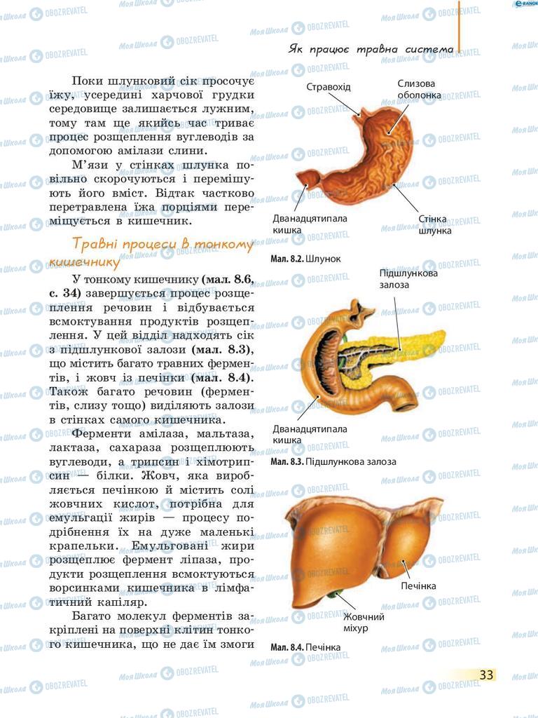 Учебники Биология 8 класс страница 33