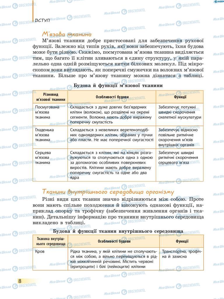 Учебники Биология 8 класс страница  8